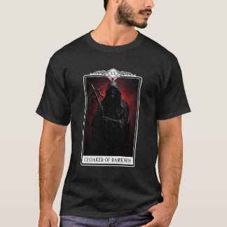 T-shirt Satanic Grim Reaper Tarot Card Witchcraft Gothique