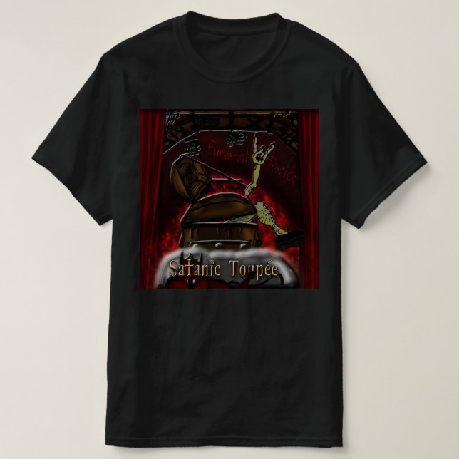 T-shirt Satanic Toupee "Funeral Parlor" (Design devant)