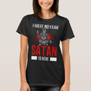 T-shirt Satanisme Pentagram Satanique N'Ont Pas Peur Satan