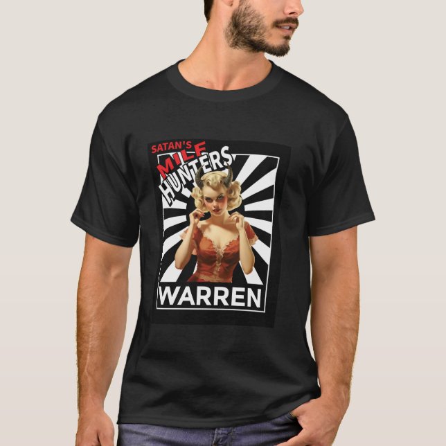 T-shirt Satan's MILF Hunters of WARREN Retro She Devil Roc (Devant)