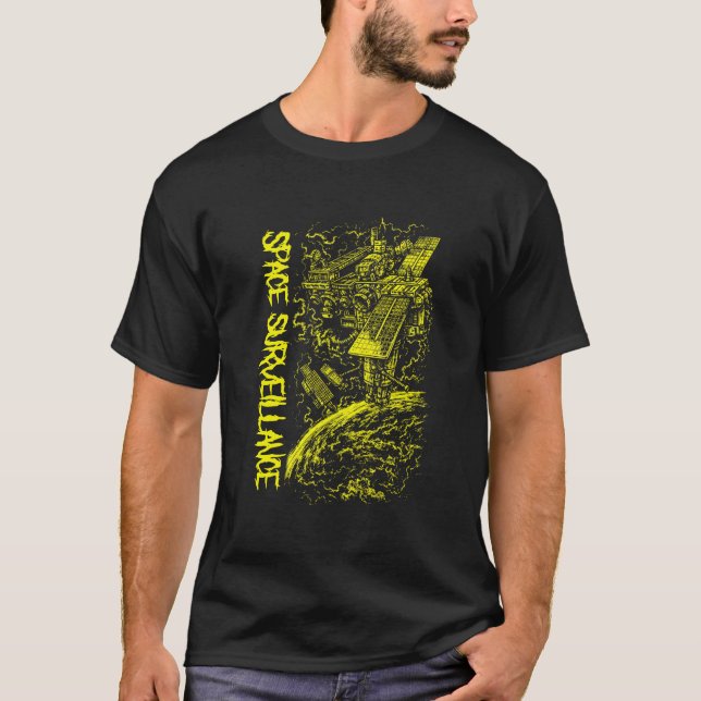 T-shirt Satellite de relais de communication – Surveillanc (Devant)