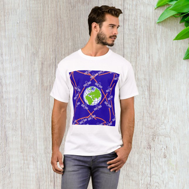 T-shirt Satellites orbitant la Terre (Créateur téléchargé)