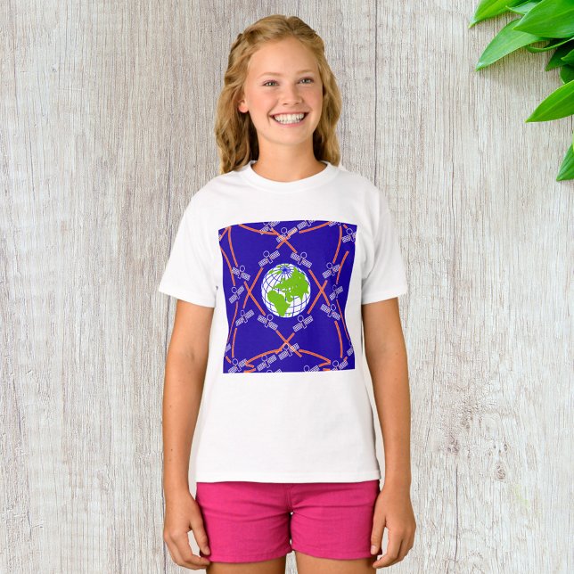 T-shirt Satellites orbitant la Terre (Créateur téléchargé)