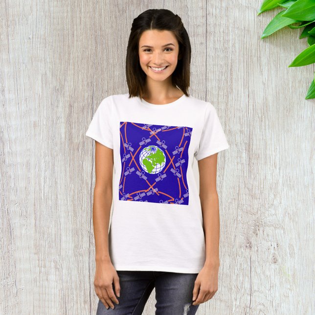 T-shirt Satellites orbitant la Terre (Créateur téléchargé)