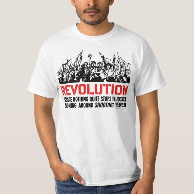 T-shirt Satire de révolution (Devant)