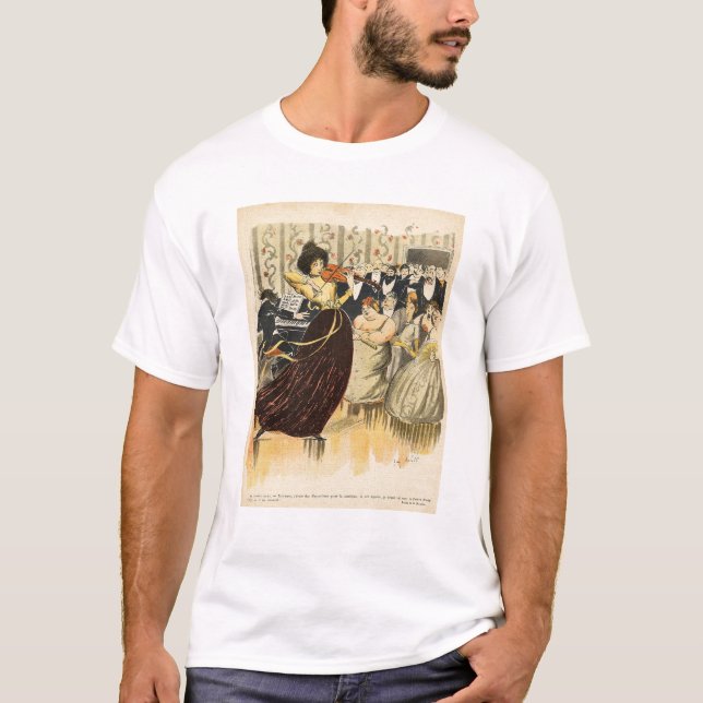 T-shirt Satire d'une soirée musicale de salon (Devant)