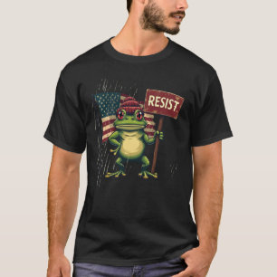 T-shirt Satire politique vintage de la grenouille de Portl