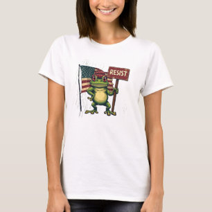 T-shirt Satire politique vintage de la grenouille de Portl