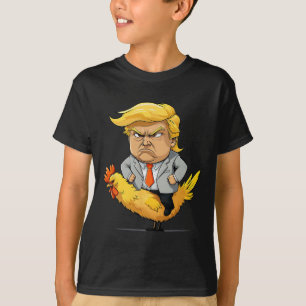 T-shirt Satire sur le jockey de poulet Trump - Humo politi