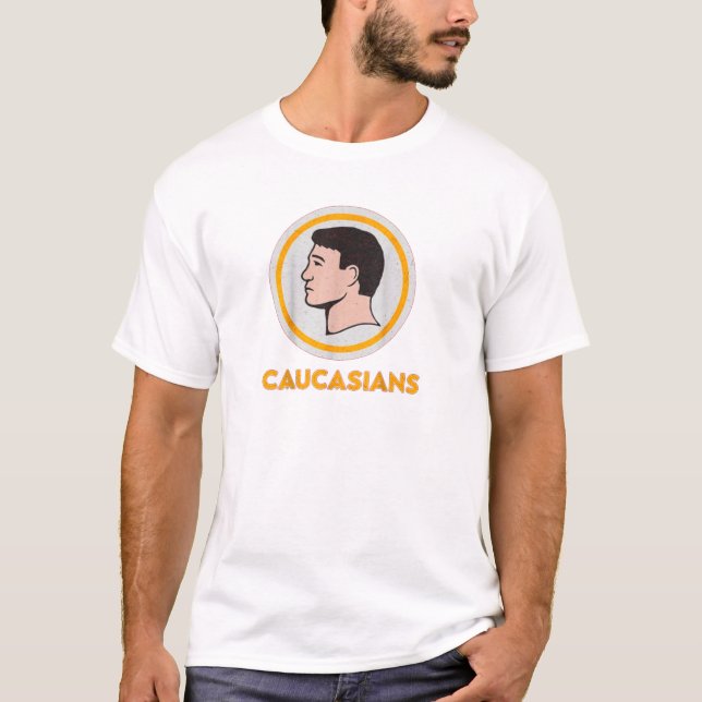 T-shirt satirique "Caucasians" - Bold State (Devant)