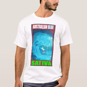 T-SHIRT SATIVA BLEU AUSTRALIEN