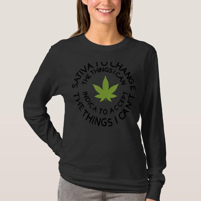 T-shirt Sativa Pour Changer Les Choses Que Je Peux Maitris (Devant)