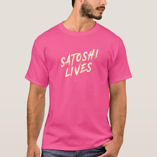T-shirt Satoshi vit Bitcoin 1 (Devant)