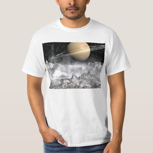 T-shirt Saturn et Enceladus (Devant)