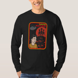 T-shirt Saturn Explorer vaisseau spatial Galaxy Universe U