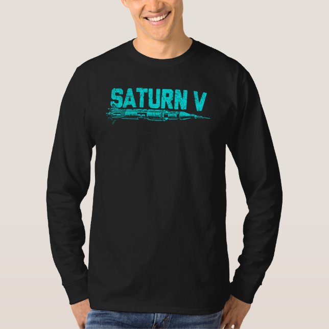 T-shirt Saturn V lanceur de fusée Space American Spac (Devant)