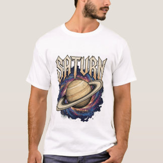 T-shirt Saturne PNG : Espace Planète Astronomie.
