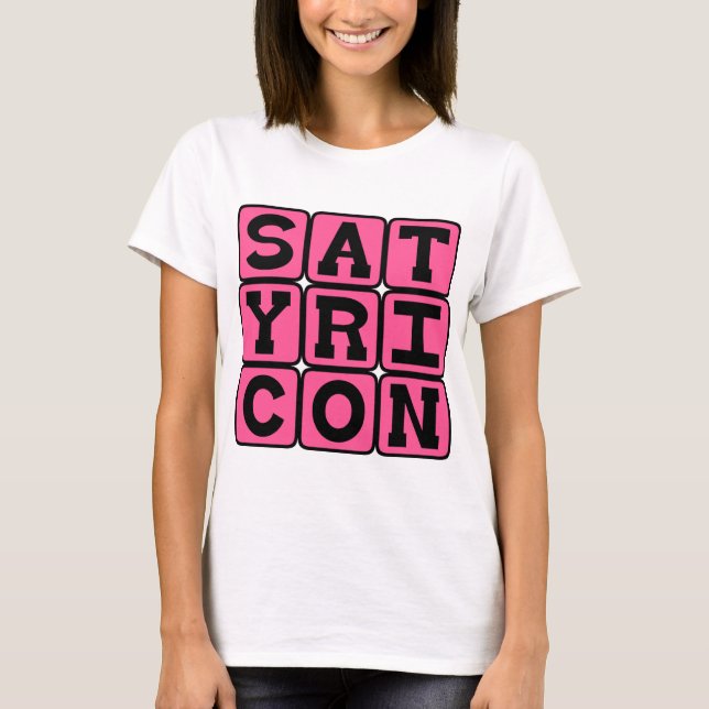 T-shirt Satyricon, fiction latine (Devant)