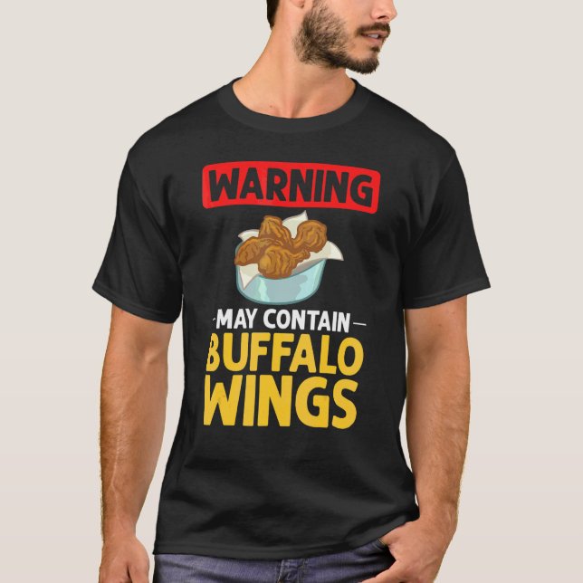 T-shirt Sauce au poulet frit à ailes chaudes de Buffalo (Devant)