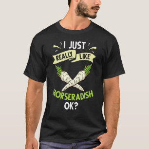 T-shirt Sauce au Raifort Crème Plante Recette Racine Fraîc