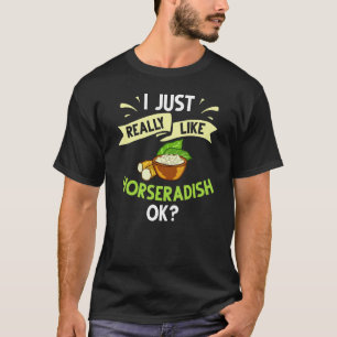T-shirt Sauce au Raifort Crème Plante Recette Racine Fraîc