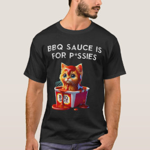 T-shirt Sauce Bbq Drôle Chat Humour Cadeau Amateur De Chat