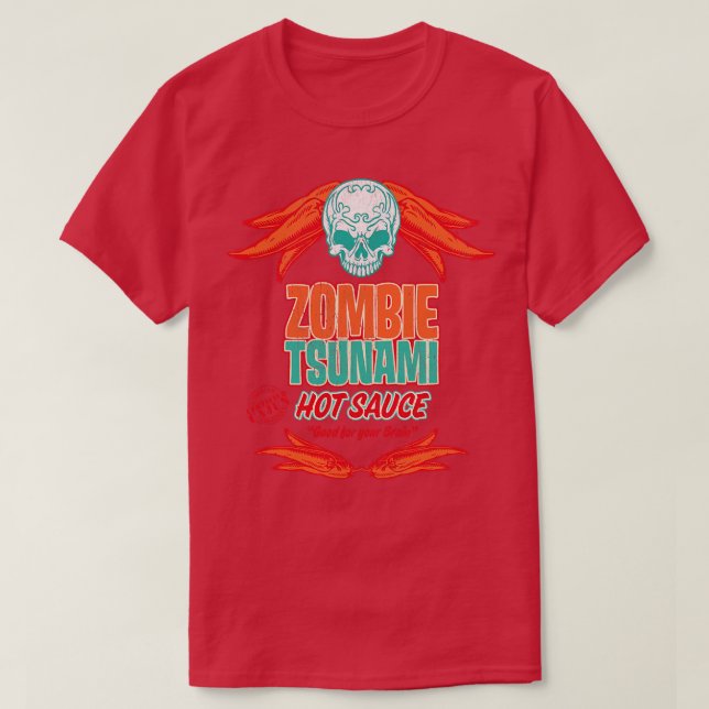 T-shirt Sauce chaude zombie (Design devant)