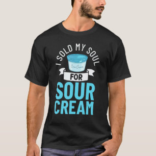 T-shirt Sauce Crème Aigre Dip Végétalien Oignon Trempette