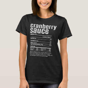 T-shirt Sauce de Cranberry de Noël et d'Action de Grâce In