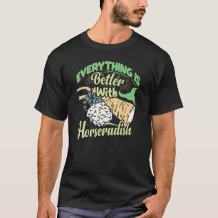 T-shirt Sauce Raifort Crème Plante Recette Racine Fraîche 