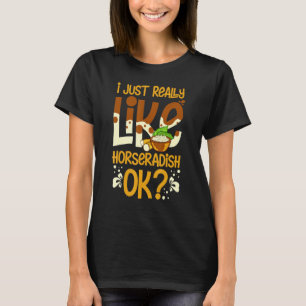 T-shirt Sauce Raifort Crème Plante Recette Racine Fraîche 