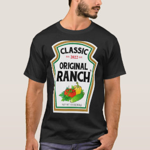 T-shirt Sauce Ranch Salade verte Dressing Costume d'Hallow