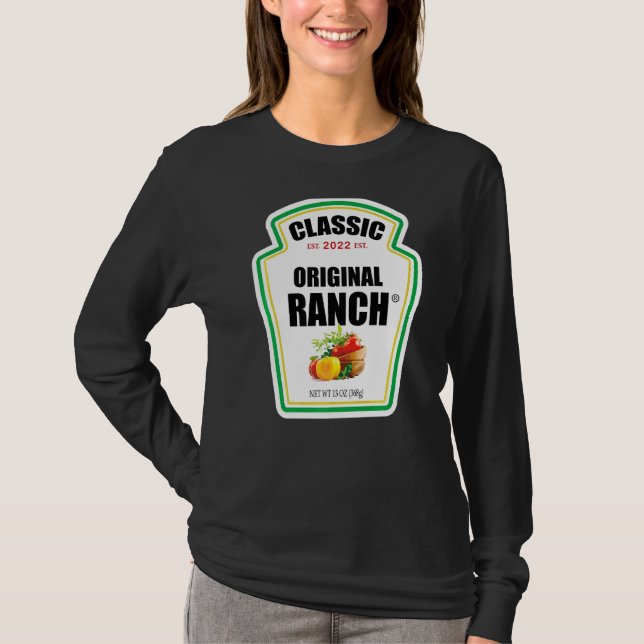 T-shirt Sauce Ranch Salade verte Dressing Costume d'Hallow (Devant)