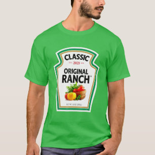 T-shirt Sauce Ranch Salade verte Dressing Costume d'Hallow