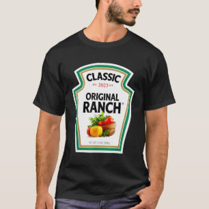 T-shirt Sauce Ranch Salade verte Dressing Halloween