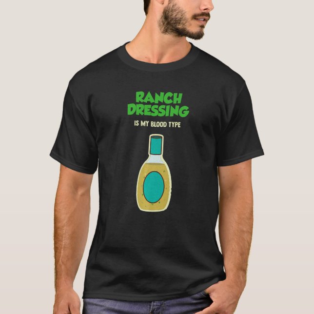 T-shirt Sauce Ranch Végétalienne Végétarienne (Devant)