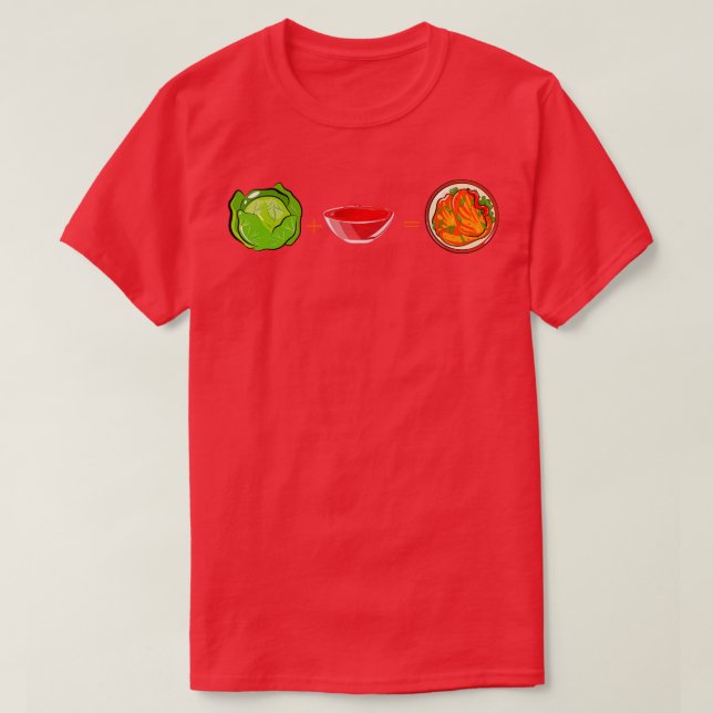 T-shirt Sauce rouge chou Kimchi (Design devant)