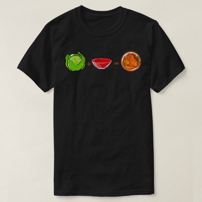 T-shirt Sauce rouge chou Kimchi (Design devant)