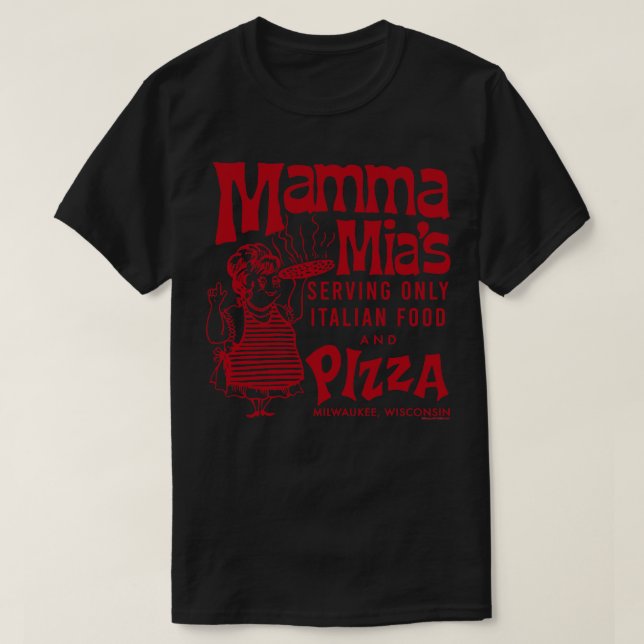 T-shirt Sauce rouge renouveau Mamma Mias Pizza Milwaukee W (Design devant)