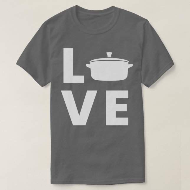 T-shirt Saucepancooking potAimer (Design devant)