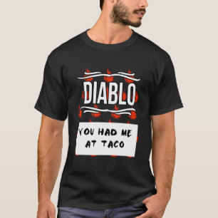 T-shirt Sauces Piquantes Halloween Sauce Diablo Taco Vous