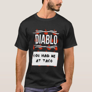 T-shirt Sauces Piquantes Halloween Sauce Diablo Taco Vous