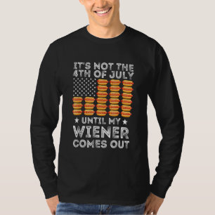 T-shirt Saucisse de hot-dog du 4 juillet qui sort humour a