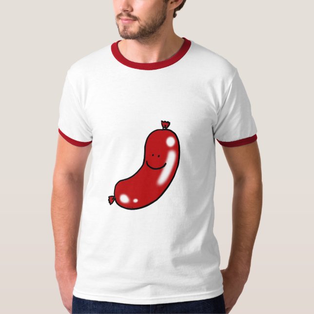 T-shirt Saucisse mignonne (Devant)