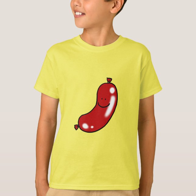 T-shirt Saucisse mignonne (Devant)