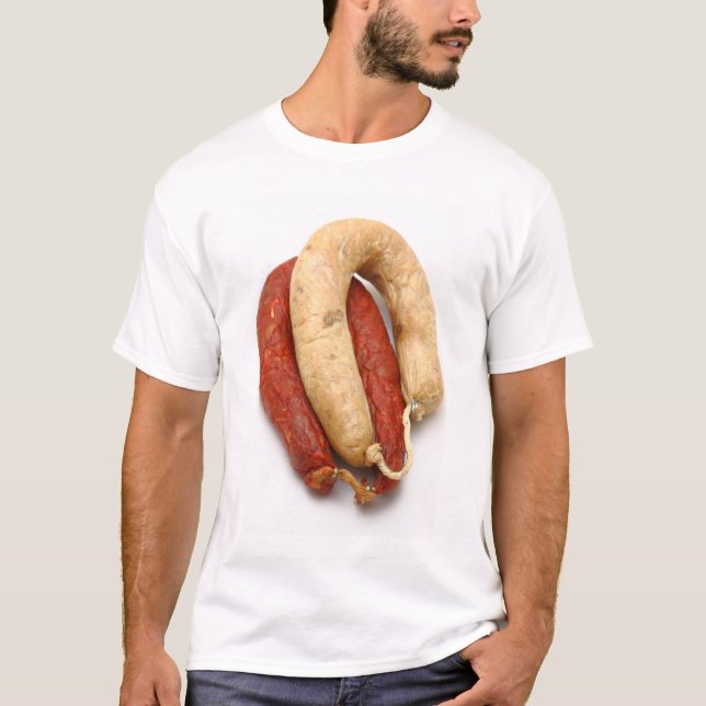 T-shirt Saucisses typiques de Portugais (Devant)