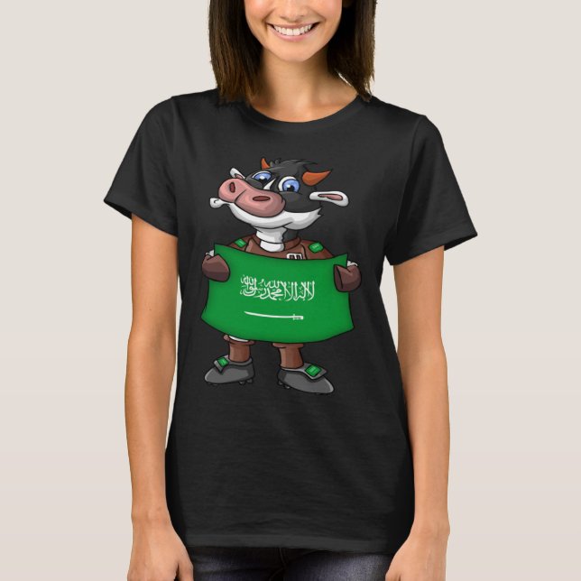 T-shirt Saudi Arabia Cow Fan (Devant)