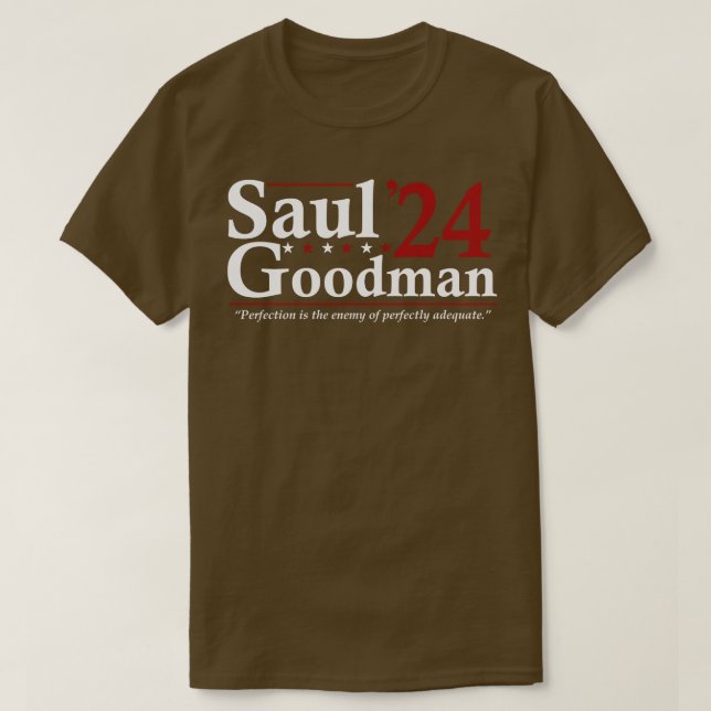 T-shirt Saul Goodman 24 Election Drôle (Design devant)