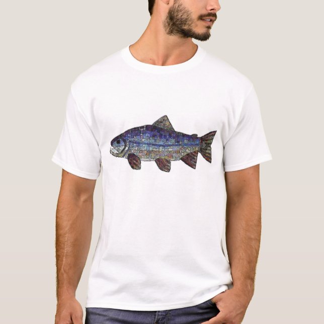 T-shirt Saumon bleu (Devant)