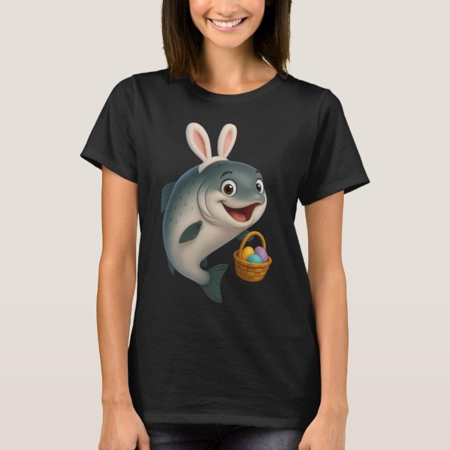 T-shirt Saumon Chinook de Pâques (Devant)